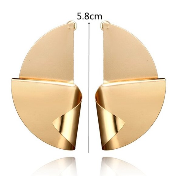 Earrings Women Geometric Shape Bohemian Hoop Drop Cute Trendy Jewelry - Picture 2 of 7